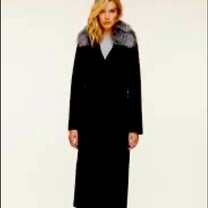 Soia & Kyo Adelaida black coat XS maxi (NWOT)